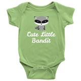 Cute Raccoon Baby One-piece - Raccoon Baby Bodysuit - Cute Little Bandit - Baby Shower or Birthday Gift - Many Sizes And Colors
