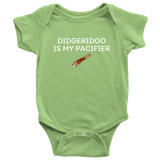 Didgeridoo Baby Shirt - Didgeridoo Baby One-piece - Didgeridoo is My Pacifier - Many Sizes And Colors Available - Baby Gift Idea