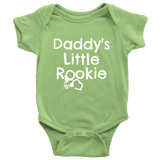 Police Officer Baby One-piece - Policeman Baby Shirt - Cop Baby Bodysuit - Daddy's Little Rookie - Many Sizes And Colors