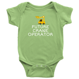 Crane Baby Bodysuit - Crane Operator Baby Gift - Future Crane Operator - Baby One-piece - Baby Shower Gift Idea