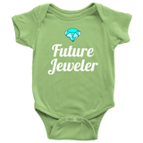 Jeweler Baby Shirt - Jewelry Maker Baby One-piece - Future Jeweler - Baby Shower or First Birthday Gift - Many Sizes And Colors