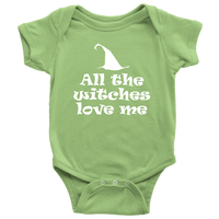 Cute Halloween Baby Shirt - Witch Baby One-piece - Spooky Baby Bodysuit - All The Witches Love Me - Halloween Baby Gift