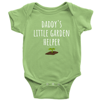 Cute Baby One-piece - Gardening Baby Shirt - Daddy's Little Garden Helper - Customization Available - Baby Shower, First Birthday Gift