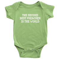 Cute Preacher Baby One-piece - Gift For Preacher or Minister Baby - Baby Bodysuit - Second Best Preacher - Baby Shower or Birthday Gift