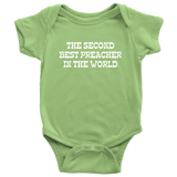 Cute Preacher Baby One-piece - Gift For Preacher or Minister Baby - Baby Bodysuit - Second Best Preacher - Baby Shower or Birthday Gift