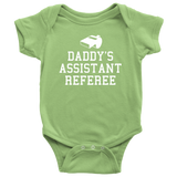 Referee Baby One-piece - Referee Baby Shirt - Referee Baby Gift - Daddy's Assistant Referee - Baby Shower Gift - Many Sizes And Colors