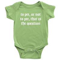 Shakespeare Parody Baby Shirt - Shakespeare Baby One-piece - English Teacher Baby - Theater Geek - Thespian Baby Gift - To Pee Or Not To Pee