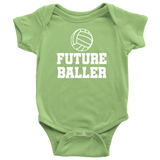 Volleyball Baby Bodysuit - Volleyball Player Baby Gift - Volleyball Baby One-piece - Future Baller - First Birthday or Baby Shower Gift