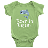 Homebirth Baby One-piece - Born In Water - Home Birth Baby Bodysuit - Baby Shower Gift Idea - Many Sizes And Colors