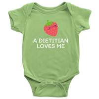Dietitian Baby Shirt - Dietitian Baby Gift - Cute Baby One-piece - A Dietitian Loves Me - Baby Shower Gift Idea