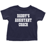 Cute Toddler Shirt - Coach Toddler Tee - Daddy's Assistant Coach - Birthday Gift Idea