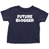 Blogging Toddler Shirt - Blogger Toddler Tee - Gift For Blogger's Kid - Future Blogger - Many Sizes And Colors - Birthday Gift Idea