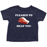 Butcher Toddler Shirt - Cute Butcher Toddler Tee - Pleased To Meat You - Birthday Gift