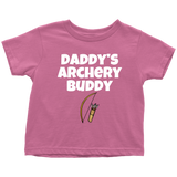 Cute Toddler Shirt - Archery Toddler Tee - Daddy's Archery Buddy - Birthday Gift Idea