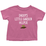 Cute Toddler Shirt - Gardening Toddler Tee - Daddy's Little Garden Helper - Customization Available - Birthday Gift