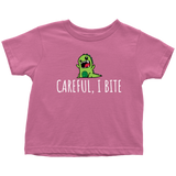 Cute Toddler Shirt - Funny Dinosaur Toddler Tee - Careful, I Bite - Cute Dinosaur Toddler Clothes - Toddler Birthday Gift - All Cotton