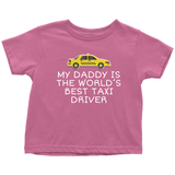 Taxi Driver Toddler Shirt - Cab Driver Toddler Tee - Taxicab - World's Best Taxi Driver - Birthday Gift