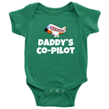 Cute Pilot Baby Shirt - Aviator Baby One-piece - Daddy's Co-pilot - Many Sizes And Colors - Baby Shower Gift Idea