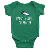 Cute Carpenter Baby One-piece - Carpentry Baby Shirt - Daddy's Little Carpenter - Many Sizes And Colors Available - All Cotton