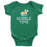 Thanksgiving Baby Bodysuit - Gobble Time - Roast Turkey Baby One-Piece - Many Sizes And Colors