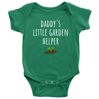 Cute Baby One-piece - Gardening Baby Shirt - Daddy's Little Garden Helper - Customization Available - Baby Shower, First Birthday Gift