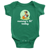 Cute Thanksgiving Baby Bodysuit - Thanksgiving Baby One-piece - Mommy's Lil' Turkey - Many Sizes And Colors