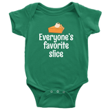 Cute Thanksgiving Baby Bodysuit - Thanksgiving Baby One-piece - Everyone's Favorite Slice - Many Sizes And Colors