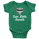 Cute Raccoon Baby One-piece - Raccoon Baby Bodysuit - Cute Little Bandit - Baby Shower or Birthday Gift - Many Sizes And Colors
