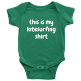 Funny Cute Baby Bodysuit - Kitesurfing Baby One-piece - This Is My Kitesurfing Shirt - Many Sizes And Colors Available - Baby Shower Gift