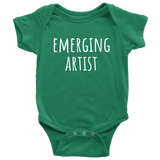 Funny Artist Baby One-piece - Art Teacher Baby Gift - Artist Baby Bodysuit - Emerging Artist - Many Sizes And Colors Available
