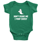 Funny Halloween Baby Shirt - Halloween Baby One-piece - Spooky Baby Bodysuit - I Poop Easily - Many Colors And Sizes - Baby Gift