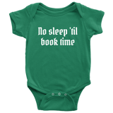 Funny Baby One-piece - Book Lover Baby Shirt - Rock Music Baby Bodysuit - Motorhead Parody - No Sleep Til Book Time - Many Sizes And Colors