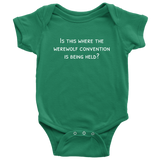 Werewolf Baby One-piece - Wolf Baby Bodysuit - Werewolf Convention - Lycan Baby Shirt - Many Sizes And Colors Available - Baby Shower Gift