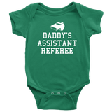Referee Baby One-piece - Referee Baby Shirt - Referee Baby Gift - Daddy's Assistant Referee - Baby Shower Gift - Many Sizes And Colors