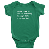 custom order - encrypt baby bodysuit