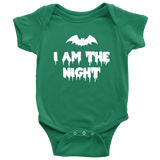 Funny Halloween Baby Shirt - Creepy Baby One-piece - Spooky Baby Bodysuit - I Am The Night - Many Colors And Sizes - Halloween Baby Gift