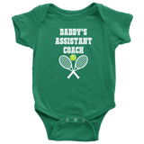 Cute Baby One-piece - Coach Baby Shirt - Daddy's Assistant Coach - Custom Text Available - Many Sizes And Colors - Baby Shower Gift Idea