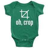 Graphic Designer Baby Shirt - Funny Baby One-piece - Oh, Crop - Baby Graphic Designer - Many Sizes And Colors Available - Baby Gift Idea