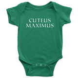 Cute Latin Baby One-piece - Latin Teacher Baby Shirt - Latin Baby Bodysuit - Cuteus Maximus - Baby Shower Gift - Many Sizes And Colors