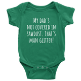 Carpenter Baby One-piece - Cute Woodworker Baby Shirt - Man Glitter - Carpenter's Baby Gift Idea - Many Sizes And Colors - All Cotton