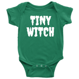 Funny Witch Baby One-piece - Witchcraft Baby Shirt - Tiny Witch - Many Sizes And Colors Available - Baby Shower of First Birthday