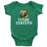 Zookeeper Baby Shirt - Zookeeper Baby One-piece - Zoo Baby Bodysuit - Future Zookeeper - Many Sizes And Colors