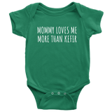 Funny Baby Bodysuit - Kefir Baby One-piece - Kefir Lover Baby Gift - Mommy Loves Me More Than Kefir - Many Sizes And Colors