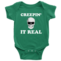 Halloween Baby Bodysuit - Creepy Baby One-piece - Spooky Baby Shirt - Skeleton Baby Shirt - Halloween Baby Gift - Creepin' It Real