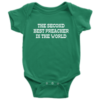 Cute Preacher Baby One-piece - Gift For Preacher or Minister Baby - Baby Bodysuit - Second Best Preacher - Baby Shower or Birthday Gift