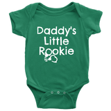 Police Officer Baby One-piece - Policeman Baby Shirt - Cop Baby Bodysuit - Daddy's Little Rookie - Many Sizes And Colors