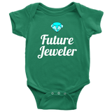 Jeweler Baby Shirt - Jewelry Maker Baby One-piece - Future Jeweler - Baby Shower or First Birthday Gift - Many Sizes And Colors