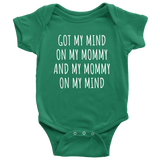 Funny Baby One-piece - Hip Hop Baby Clothes - Rap Parody Bodysuit - My Mommy On My Mind - Many Colors And Sizes - Baby Rap