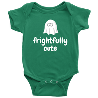 Cute Halloween Baby Shirt - Halloween Baby One-piece - Spooky Baby Bodysuit - Frightfully Cute - Halloween Baby Gift - All Cotton