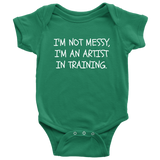 Funny Artist Baby One-piece - Art Teacher Baby Gift - Artist Baby Bodysuit - Artist In Training - Many Sizes And Colors Available